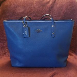 Blue Coach Tote